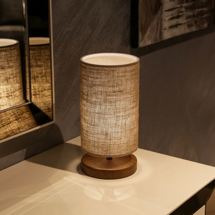 Opviq Lámpara de mesa AYD-2846 estilo mimbre